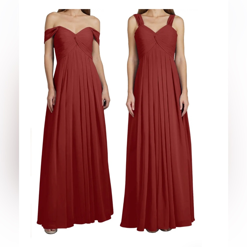 Azazie Kaitlynn Dress in Rust size 12